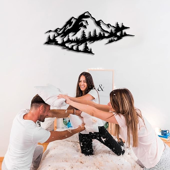 Mountain Scenery Metal Wall Art