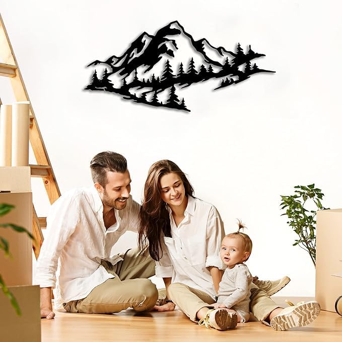 Mountain Scenery Metal Wall Art