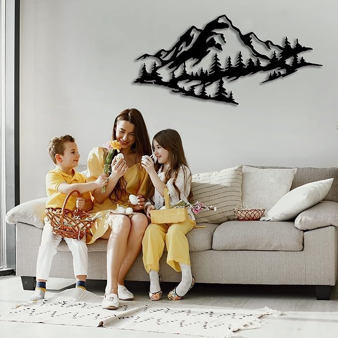 Mountain Scenery Metal Wall Art