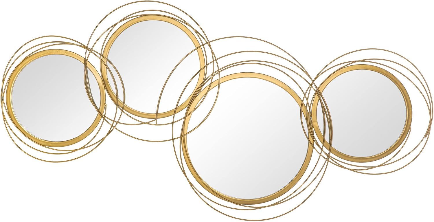 Gold Mirror Metal Wall Decor