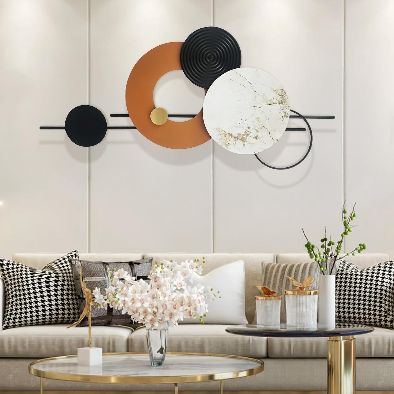 Luxury Round Metal Wall Art