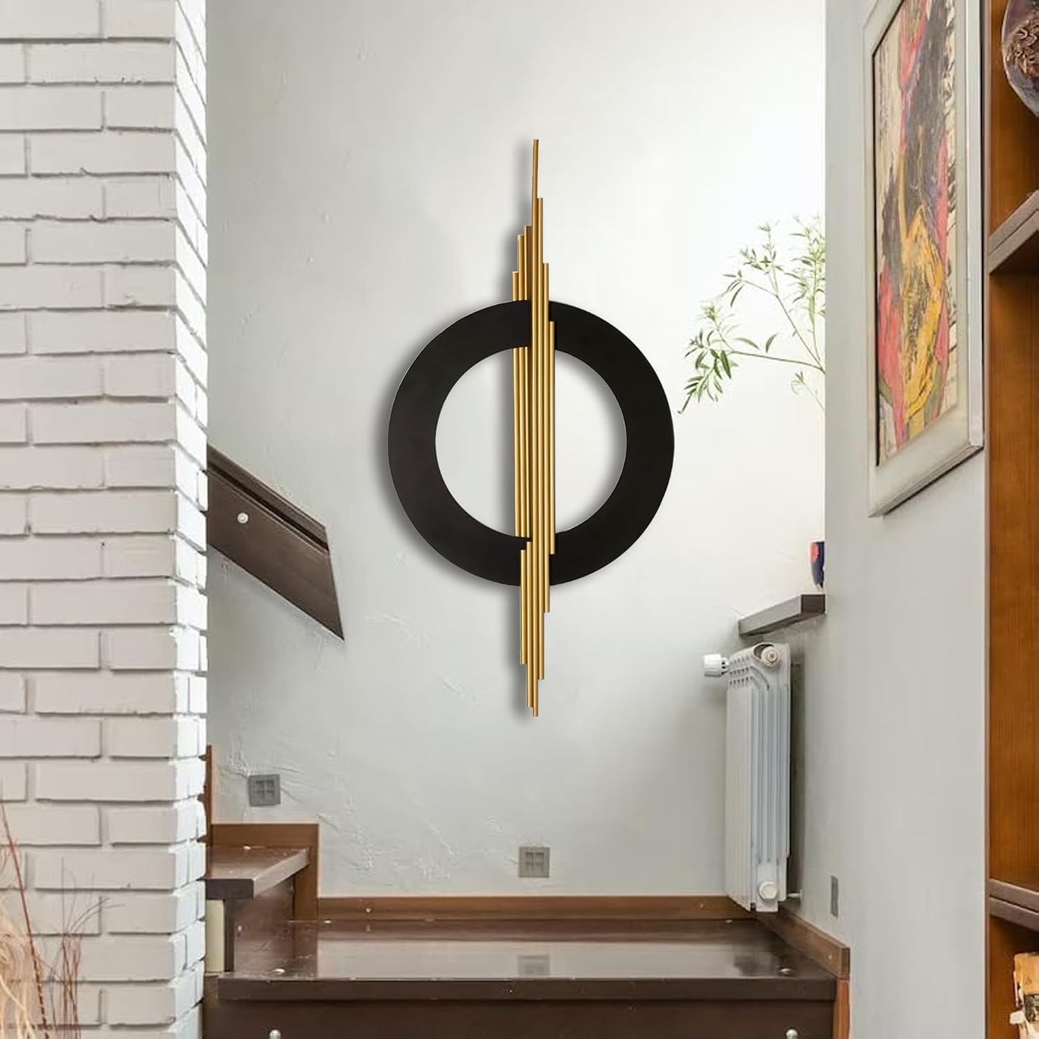 Black Gold Geometric Wall Decor