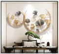 Golden Ginkgo Leaf Wall Sculpture