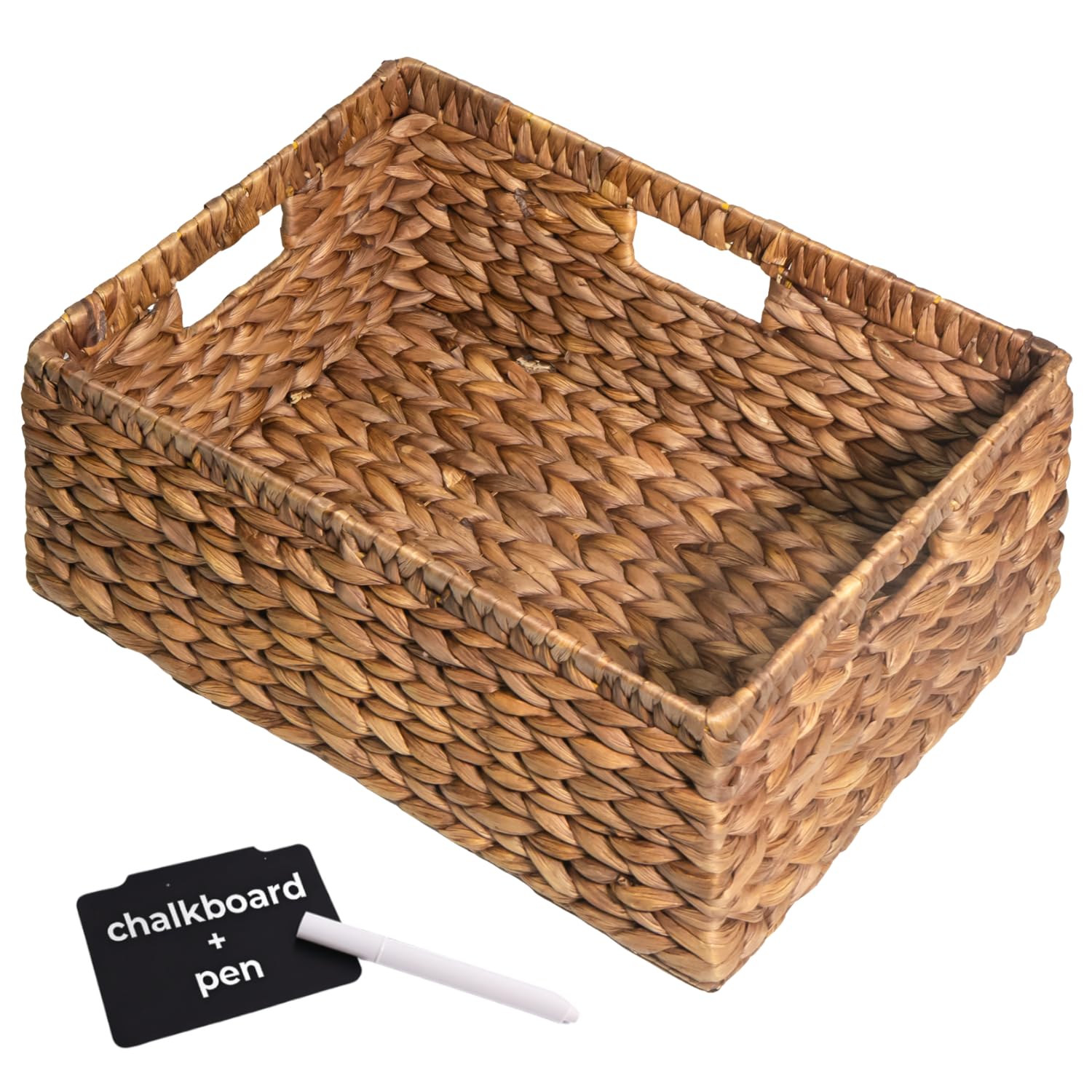 Handwoven Storage Baskets 2 Pack Home Organizer Containers