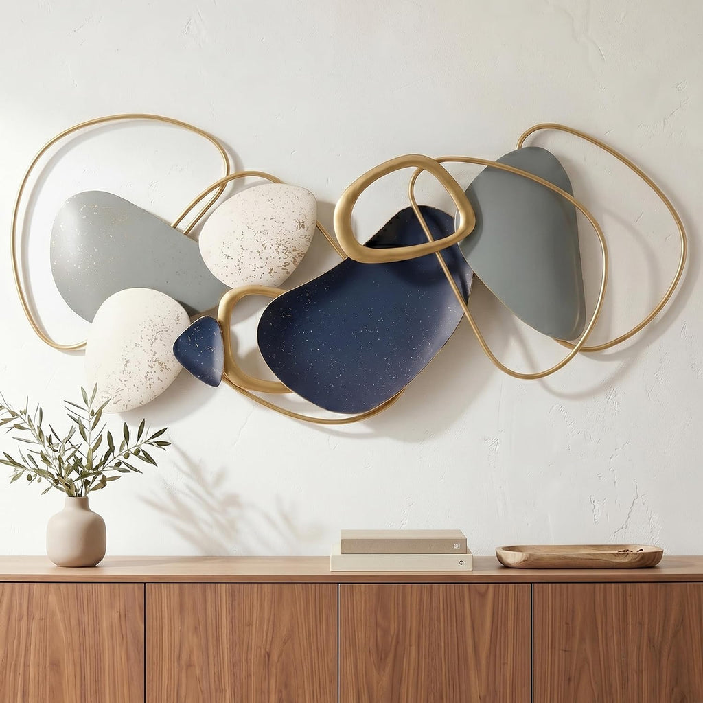 Layered Texture Metal Wall Art