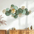 3D Lotus Leaf Metal Wall Art