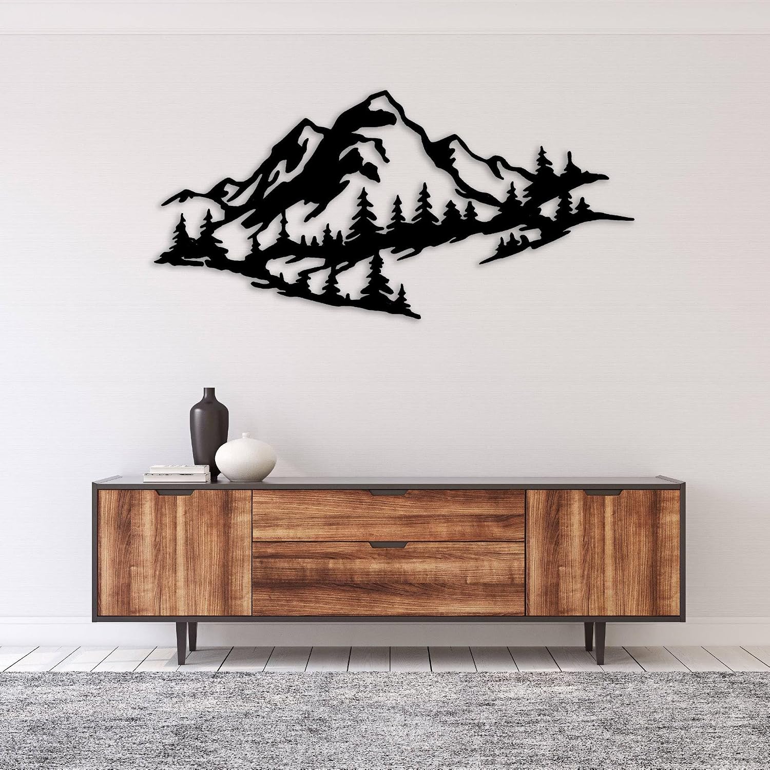 Mountain Scenery Metal Wall Art