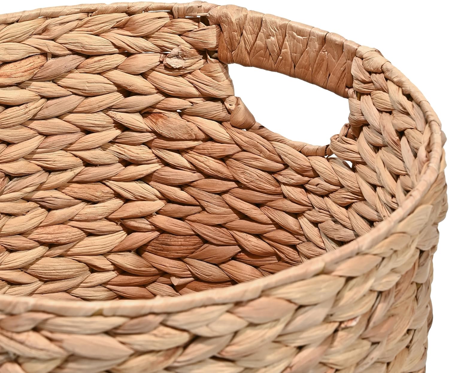 Natural Hyacinth Nesting Baskets 3 Pack Storage Decor