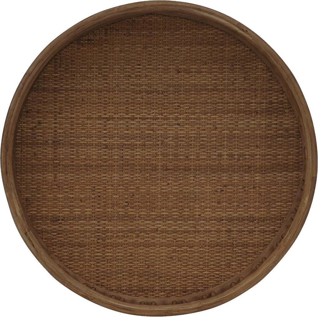 Wicker Tray Top Rattan Side Table